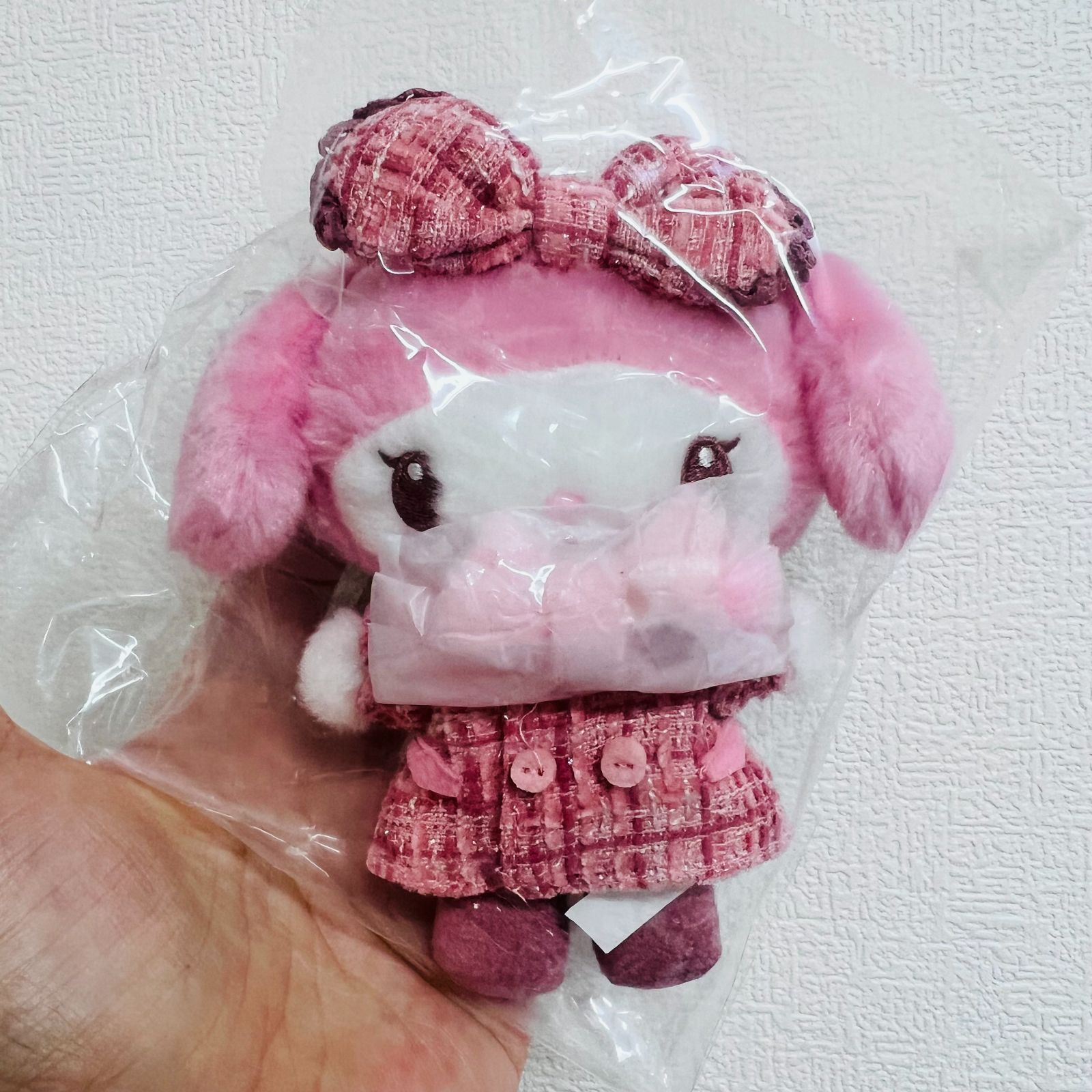冬のおめかし マイメロディ ぬいぐるみ マスコットキーホルダー 新品 