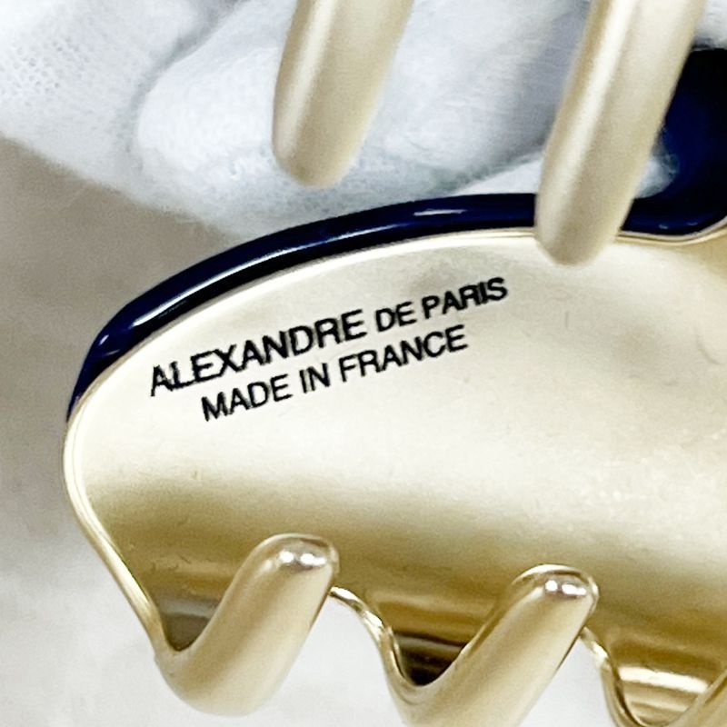 新品未使用 ALEXANDRE de PARIS ストーン付きヘアクリップ ALEXANDRE