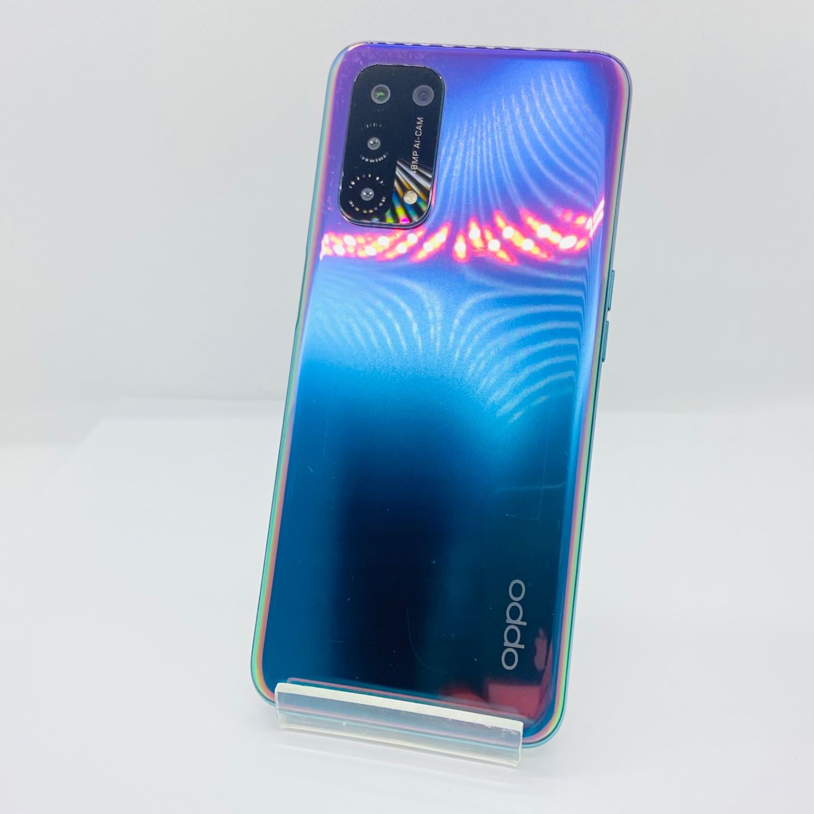 中古品】au OPPO A54 5G 64GB OPG02 ファンタスティックパープル 人気
