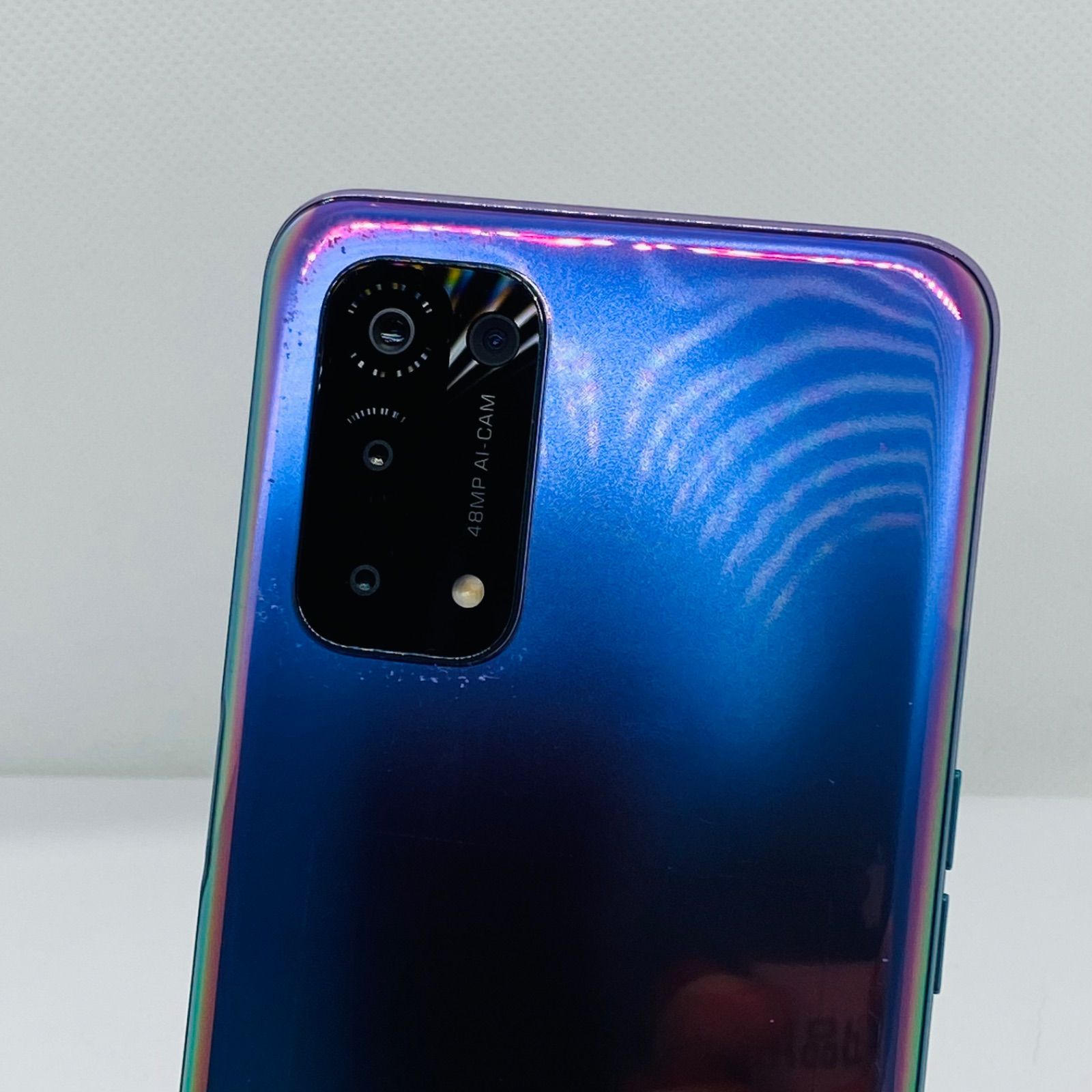 中古品】au OPPO A54 5G 64GB OPG02 ファンタスティックパープル 人気