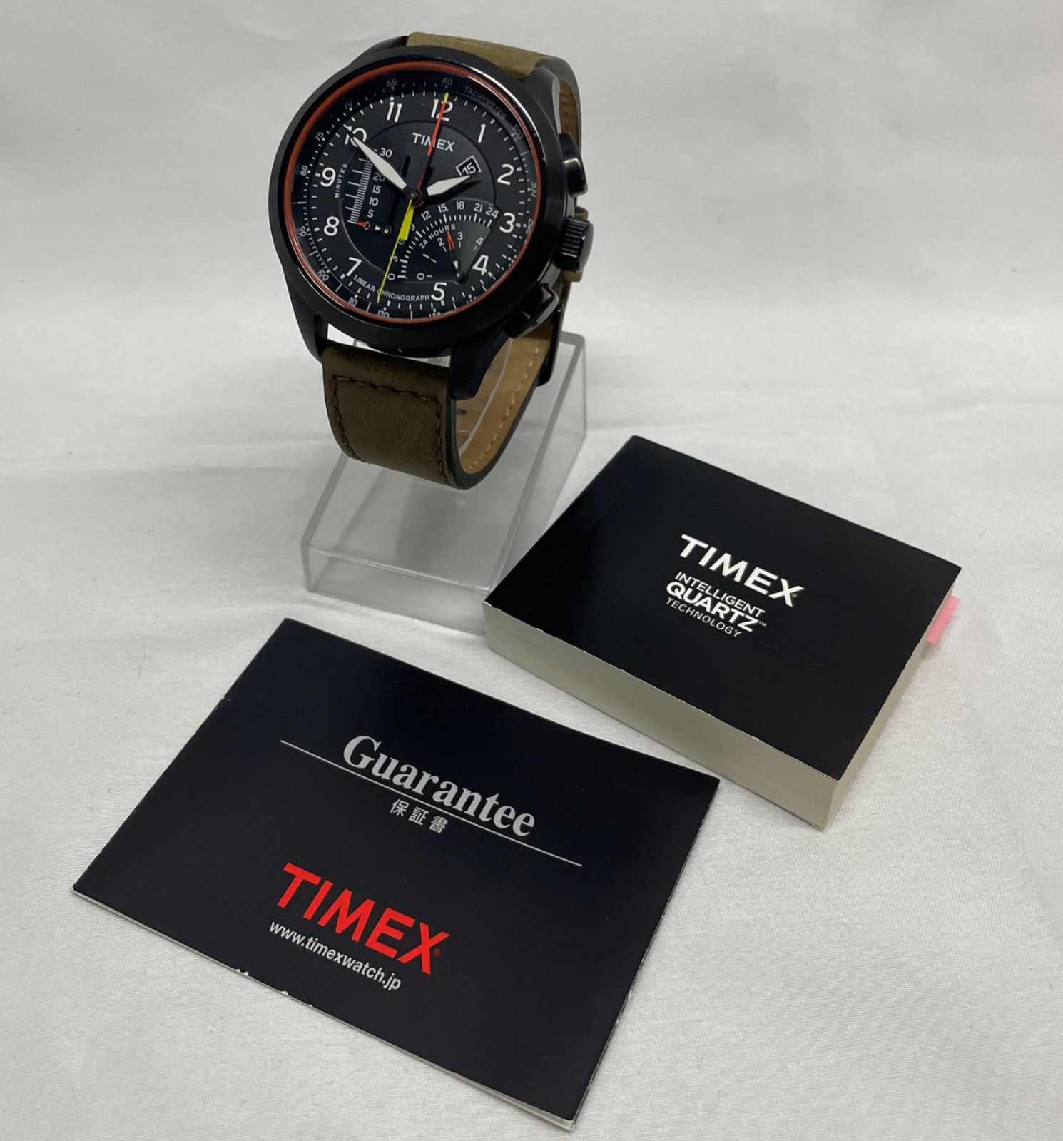 【T】TIMEX 自動巻き腕時計　稼働品　箱付き 腕時計 メンズ クォーツ ブランド クロノグラフ クォーツ 腕時計