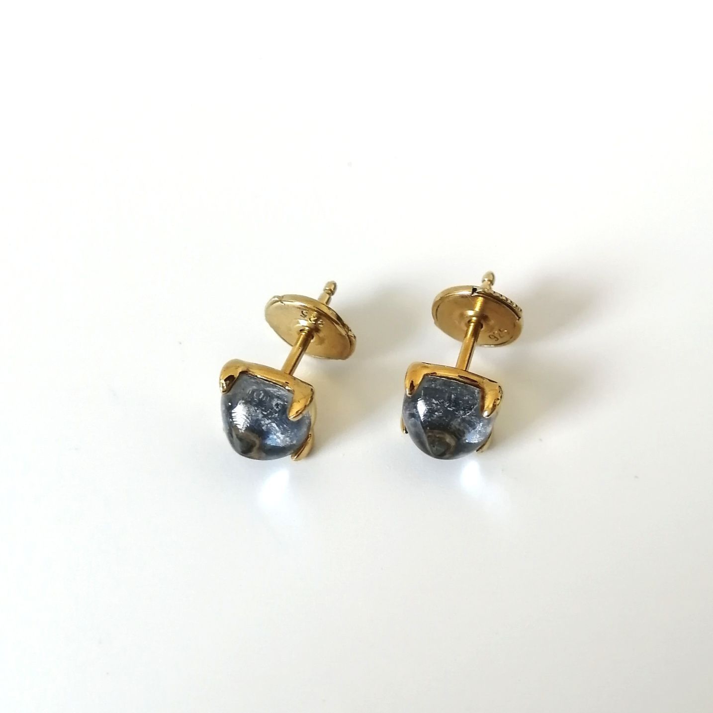 バカラ Baccarat ミニメディチピアス スタッドピアス 水色 ゴールド 