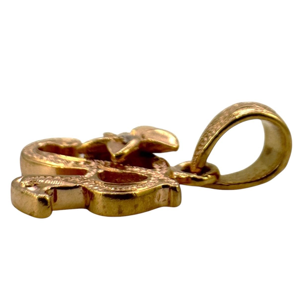 LONO】 ロノ 14K イニシャル ペンダントトップ 0.9g ネックレス トップ 
