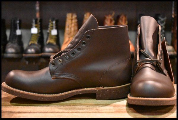 【8D DEAD 羽タグ】レッドウィング 8161 ガラスレザー コレクテッドグレイン ブラウン 茶 編み上げ ブーツ redwing HOPESMORE【GE333】