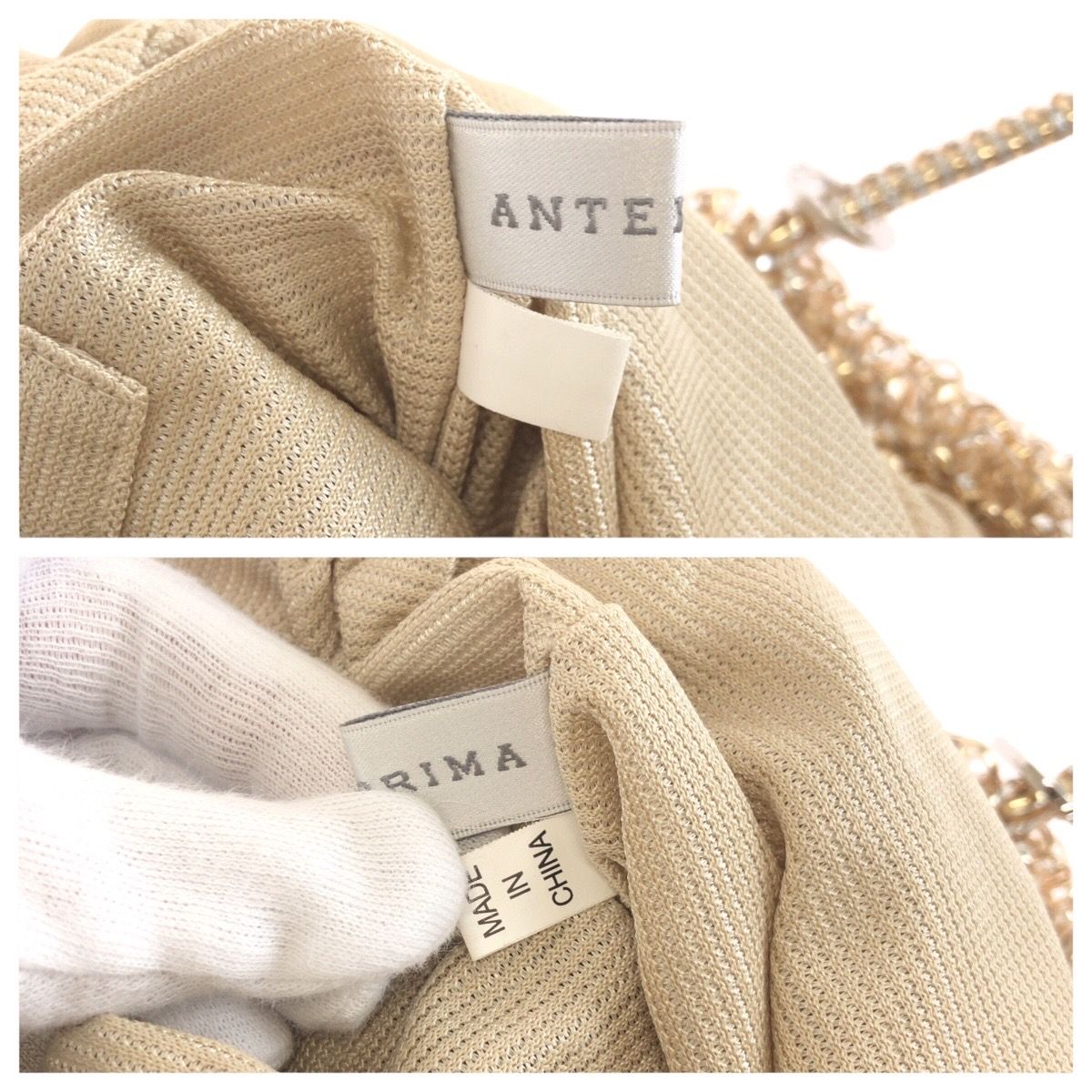 美品 ANTEPRIMA アンテプリマ スタンダード スクエア ゴールド 美品 ANTEPRIMA アンテプリマ スタンダード スクエア ゴールド