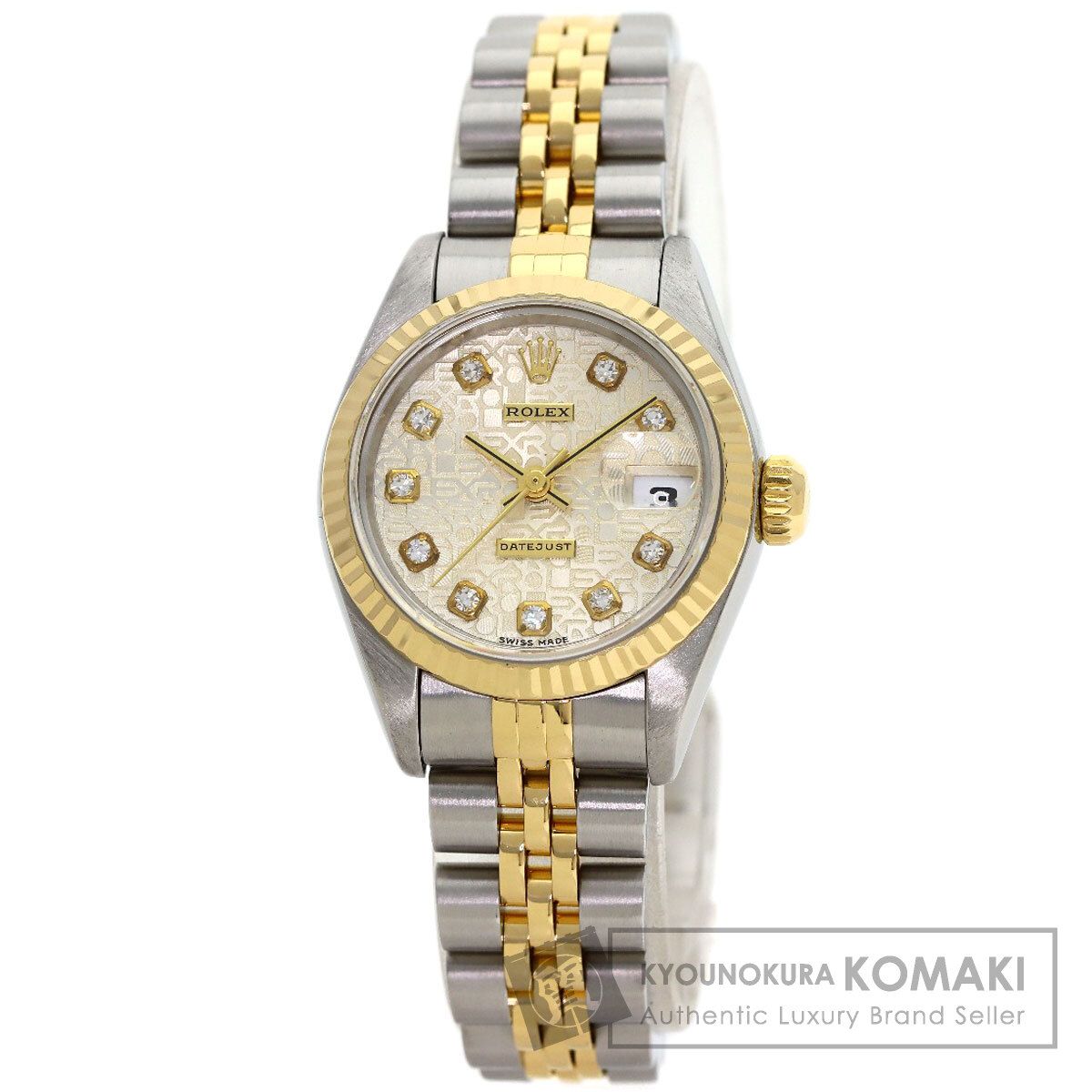 ROLEX ロレックス 69173G デイトジャスト 10P ダイヤモンド 腕時計 SS
