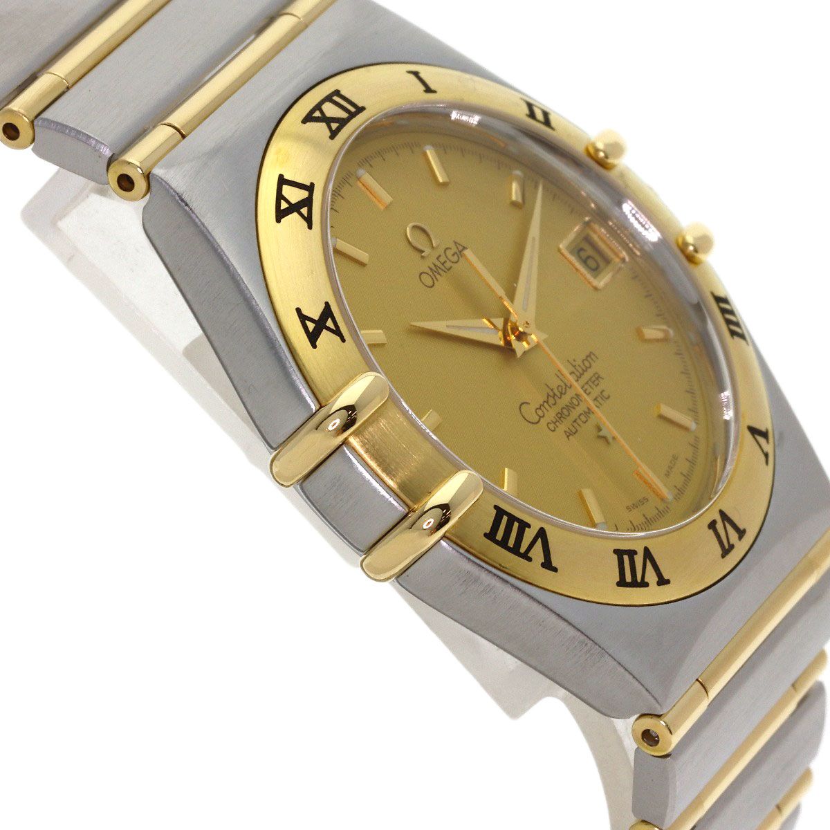OMEGA オメガ 1202.10 コンステレーション フルバー 腕時計 SS SSxYG K18YG メンズ [中古]