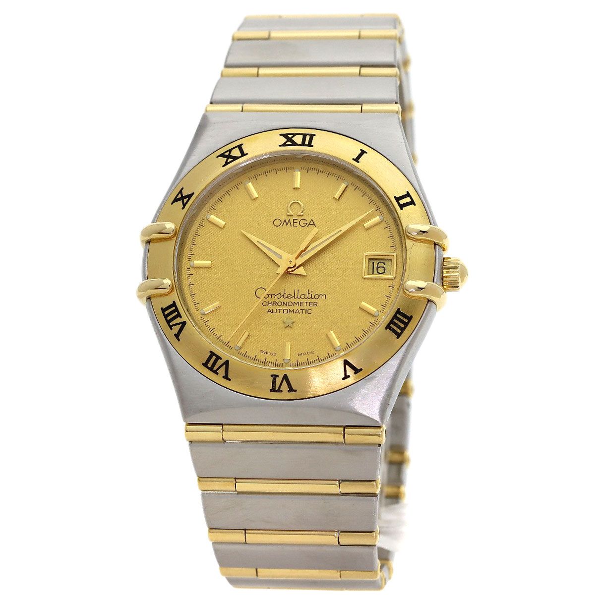 OMEGA オメガ 1202.10 コンステレーション フルバー 腕時計 SS SSxYG K18YG メンズ [中古]