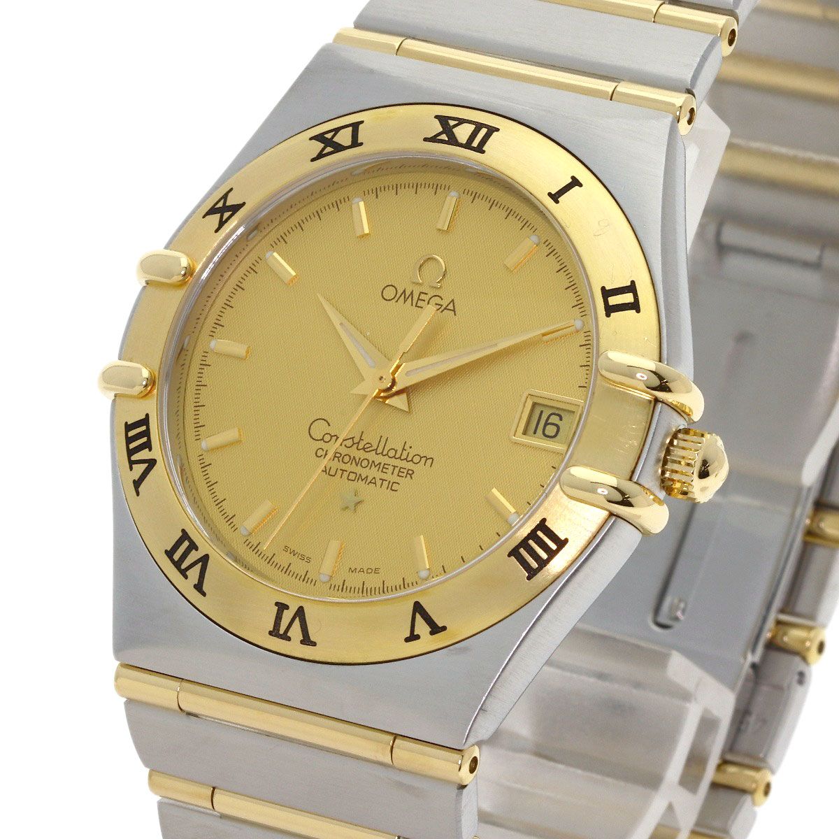 OMEGA オメガ 1202.10 コンステレーション フルバー 腕時計 SS SSxYG K18YG メンズ [中古]