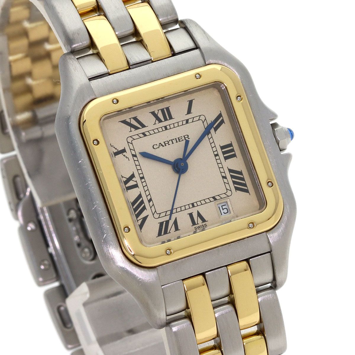 CARTIER カルティエ W25028B6 パンテール MM 2ロウ 腕時計 SS SSxK18YG K18YG ボーイズ [中古]