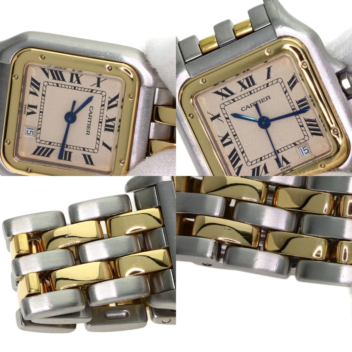 CARTIER カルティエ W25028B6 パンテール MM 2ロウ 腕時計 SS SSxK18YG K18YG ボーイズ [中古]