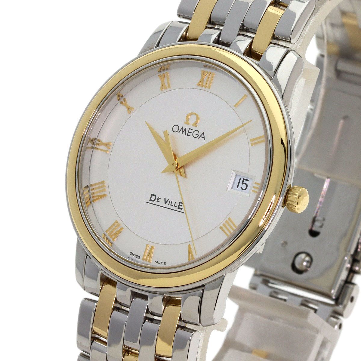 OMEGA オメガ 4310.32 デビル プレステージ 腕時計 SS SSxK18YG K18YG メンズ [中古]