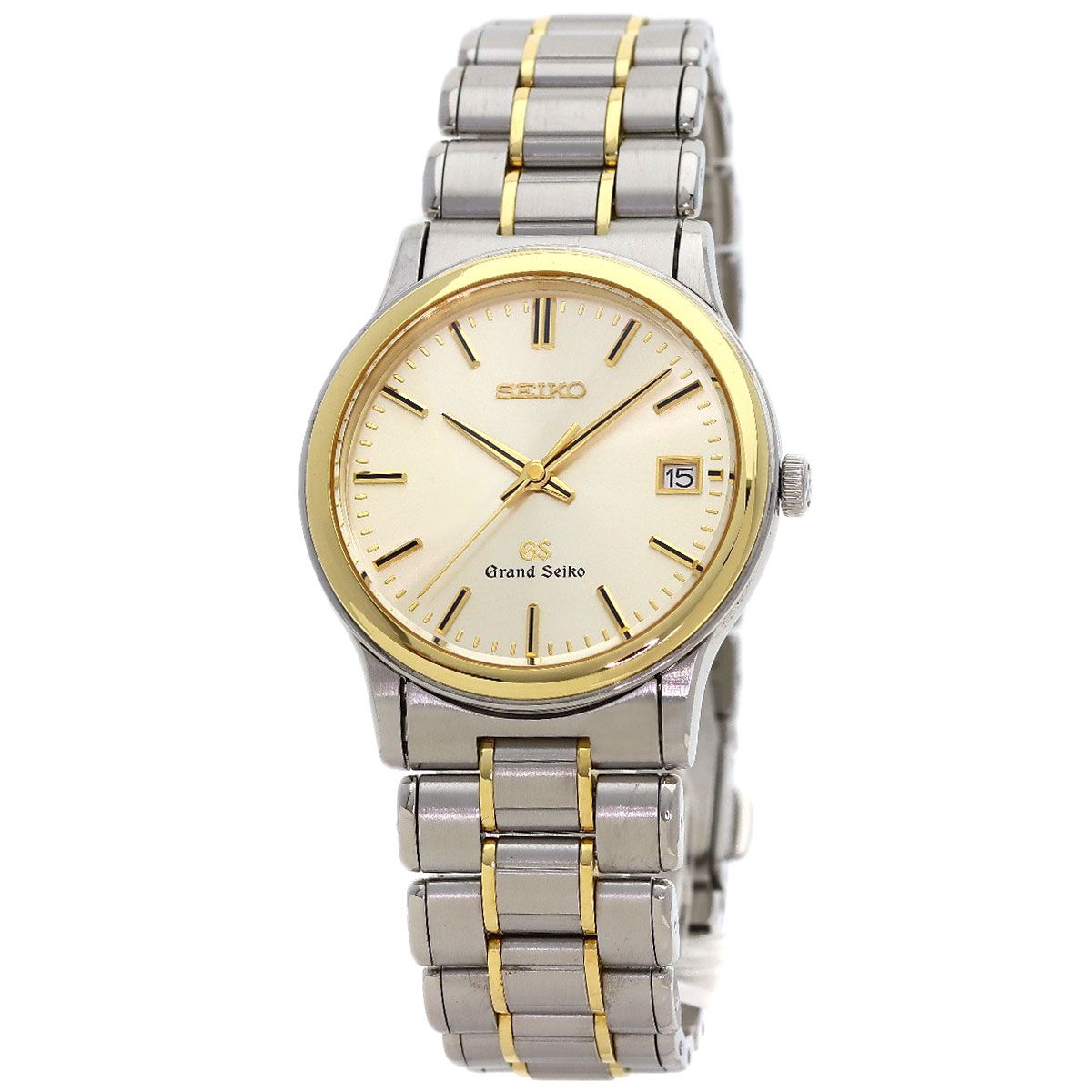 SEIKO セイコー SBGF014 8J56-7000 グランドセイコー ラウンドフェイス 腕時計 SS SSxK18YG K18YG メンズ [中古]