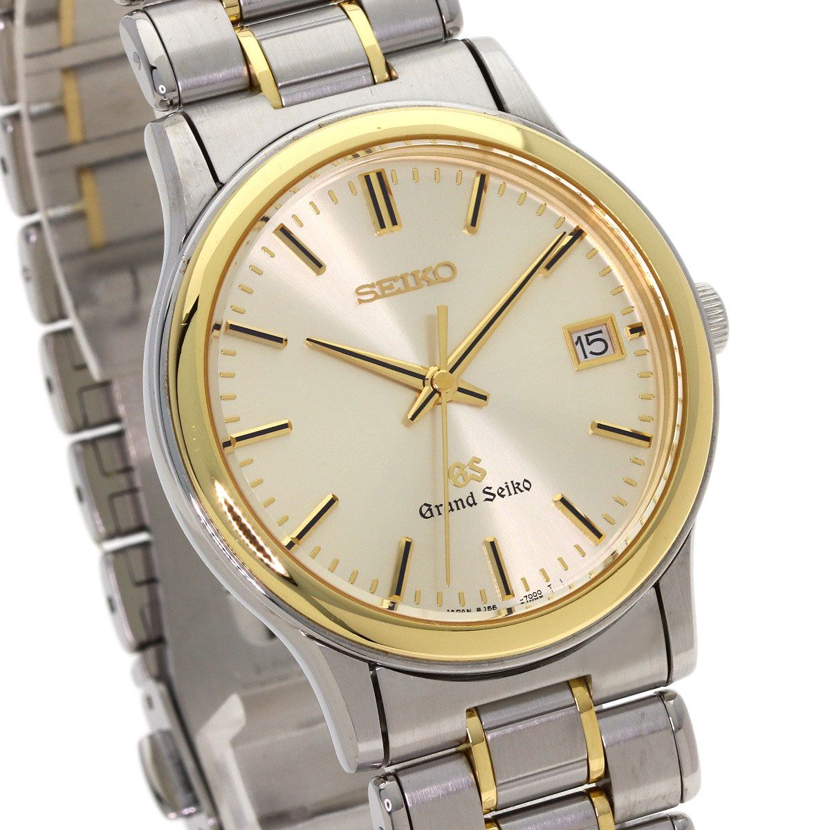 SEIKO セイコー SBGF014 8J56-7000 グランドセイコー ラウンドフェイス 腕時計 SS SSxK18YG K18YG メンズ [中古]