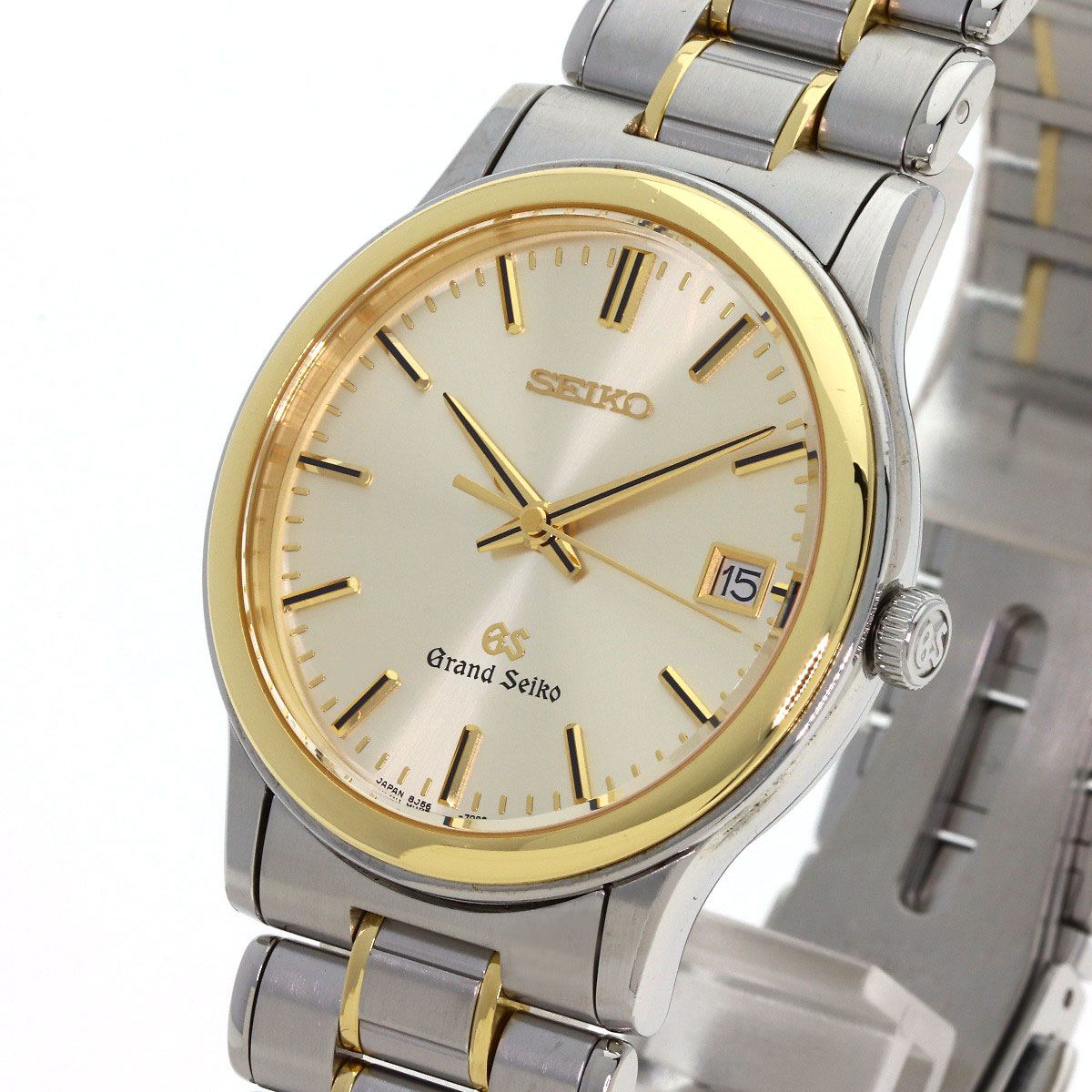 SEIKO セイコー SBGF014 8J56-7000 グランドセイコー ラウンドフェイス 腕時計 SS SSxK18YG K18YG メンズ [中古]