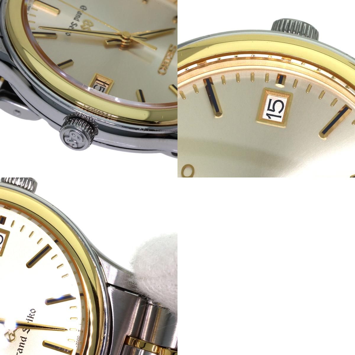SEIKO セイコー SBGF014 8J56-7000 グランドセイコー ラウンドフェイス 腕時計 SS SSxK18YG K18YG メンズ [中古]