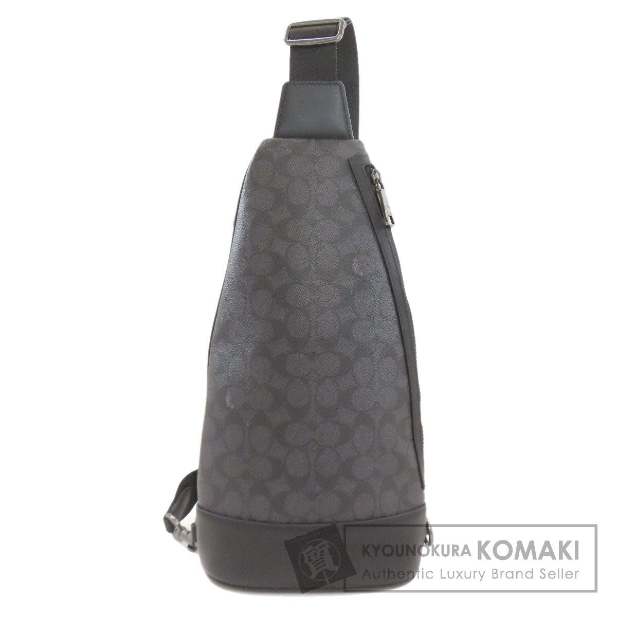 COACH コーチ CY801 ドミニク スリング シグネチャー ボディバッグ PVC レディース [中古]