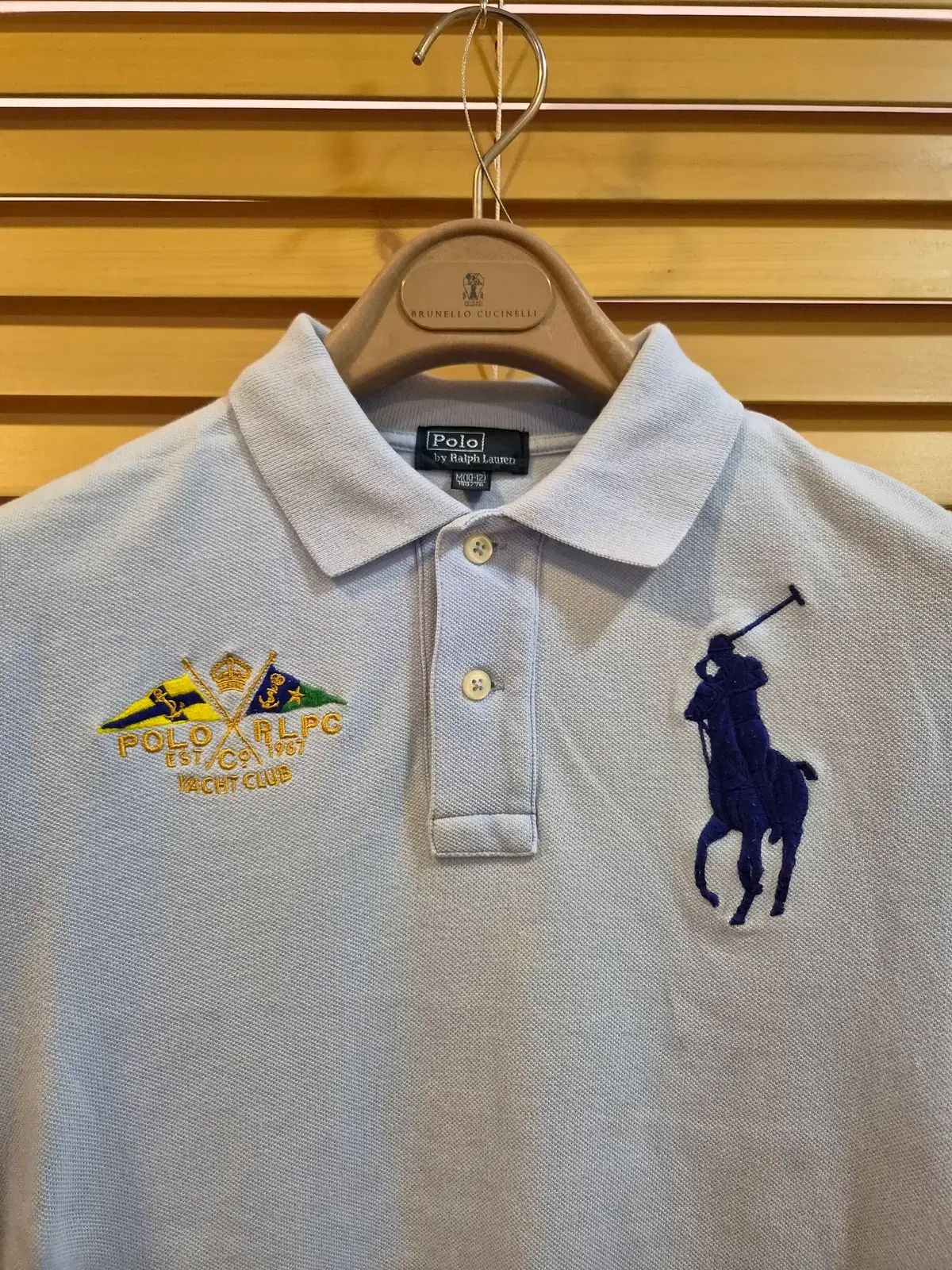 ポロバイラルフローレン キッズ（レディース可能）カフチーフ 半袖PKTシャツ M（10-12）