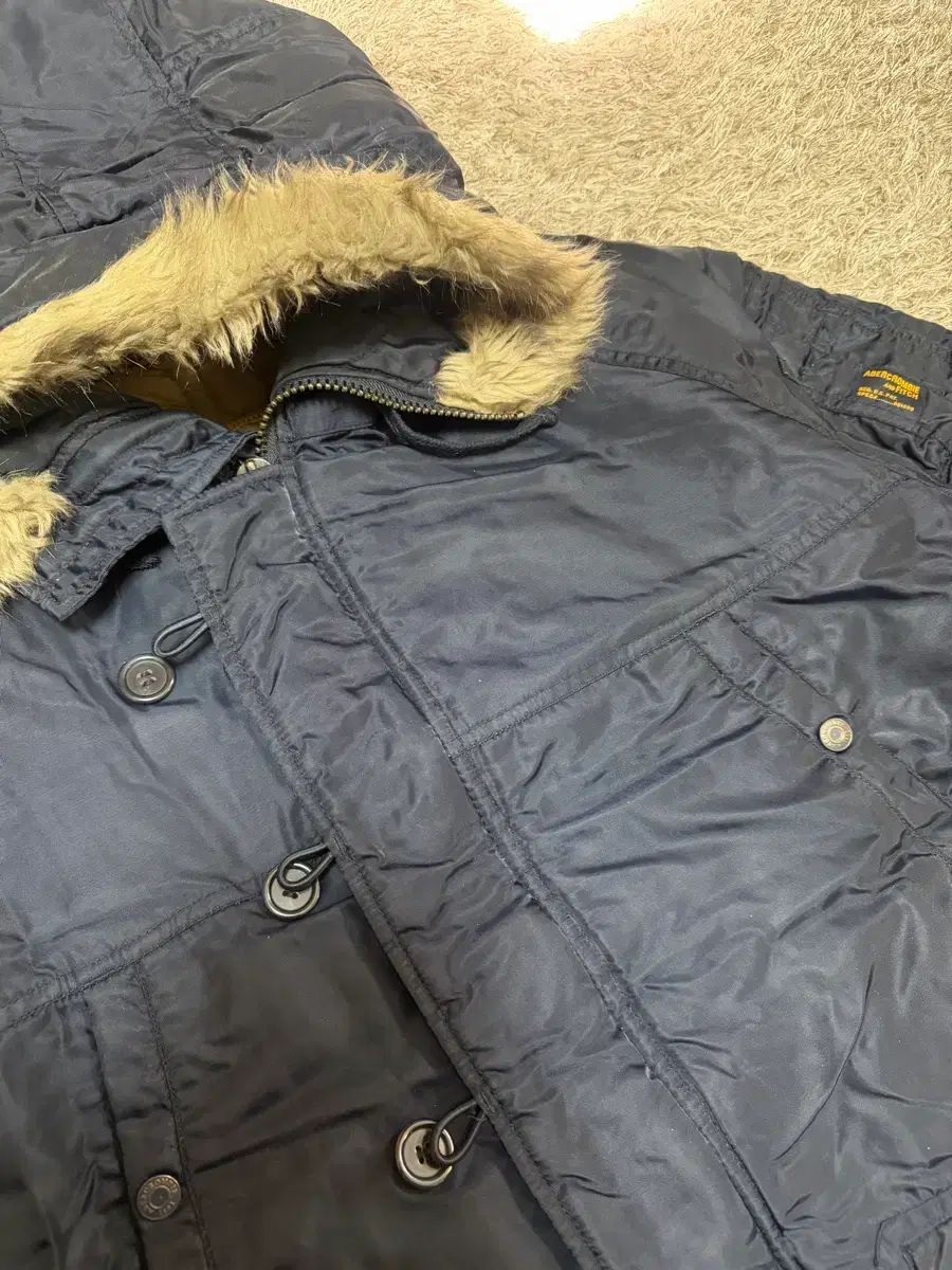 M Abercrombie & Fitch マウンテンパーカー ジャケット ネイビー