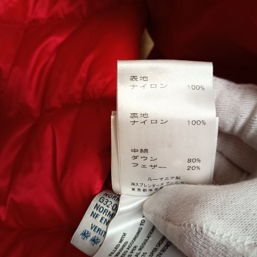 美品【スプレンダーズ正規品】MONCLER モンクレール ダウンベスト 赤