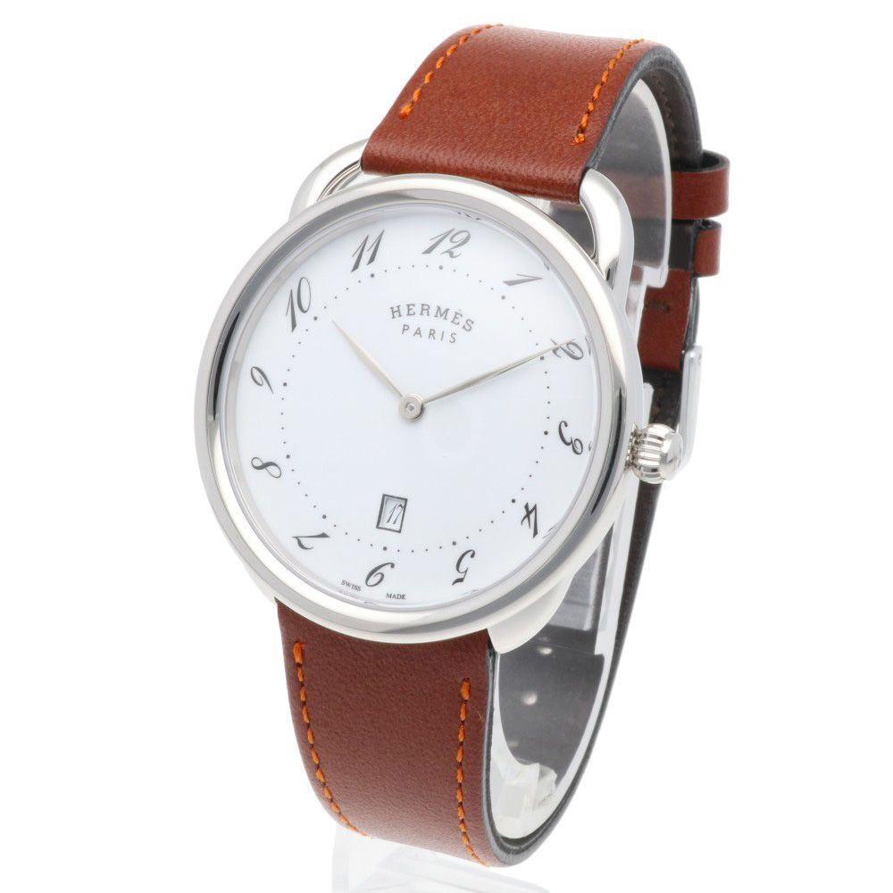 エルメス アルソー 腕時計 時計 ステンレススチール AR7Q.810 クオーツ メンズ 1年保証 HERMES 中古 エルメス エルメス アルソー 腕時計 時計 ステンレススチール AR7Q.810 クオーツ メンズ 1年保証 HERMES 中古 エルメス