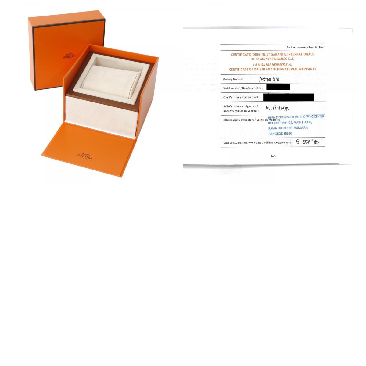 エルメス アルソー 腕時計 時計 ステンレススチール AR7Q.810 クオーツ メンズ 1年保証 HERMES 中古 エルメス エルメス アルソー 腕時計 時計 ステンレススチール AR7Q.810 クオーツ メンズ 1年保証 HERMES 中古 エルメス