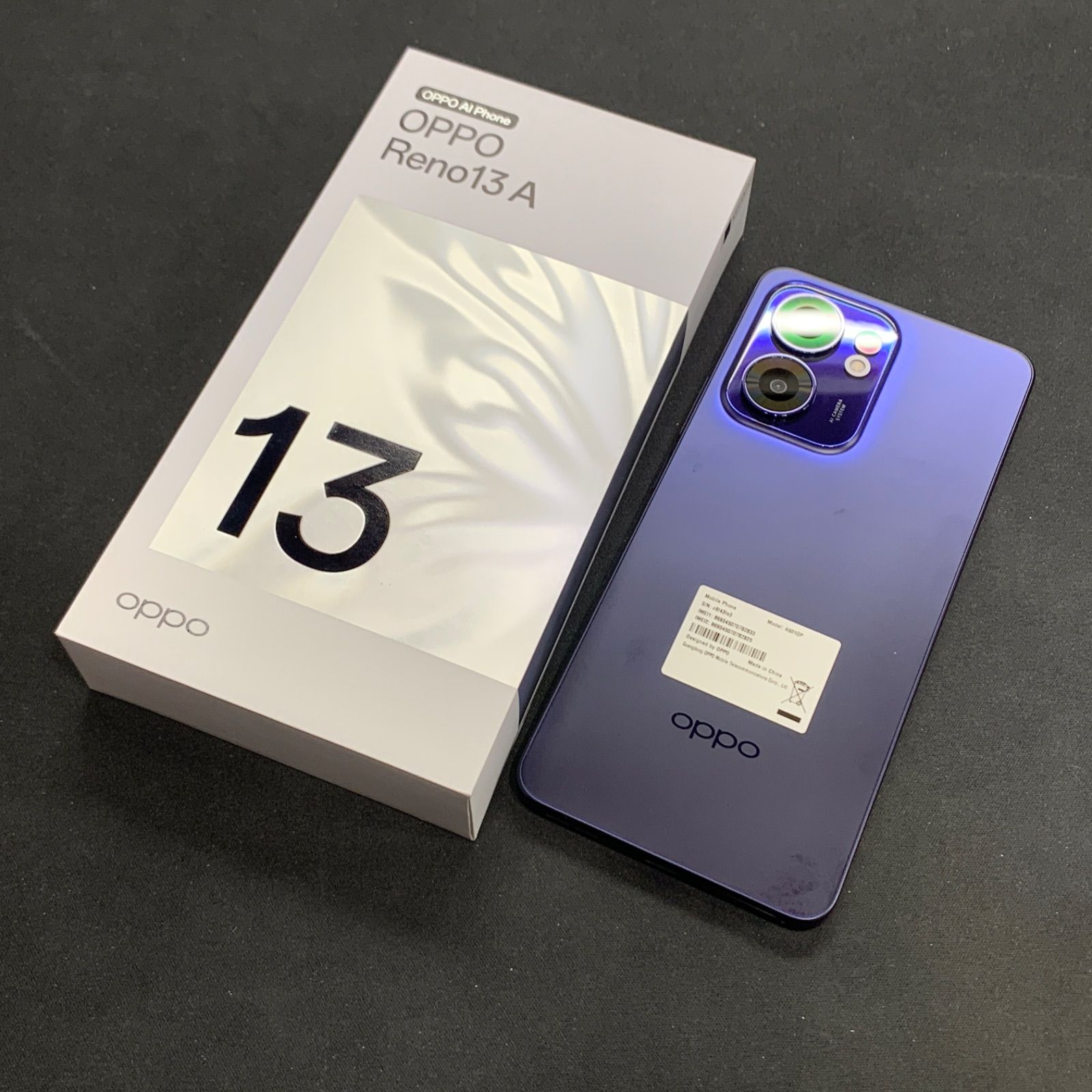 【良品】 OPPO Reno13 A Y!mobile 128GB A501OP ルミナスネイビー 利用制限△