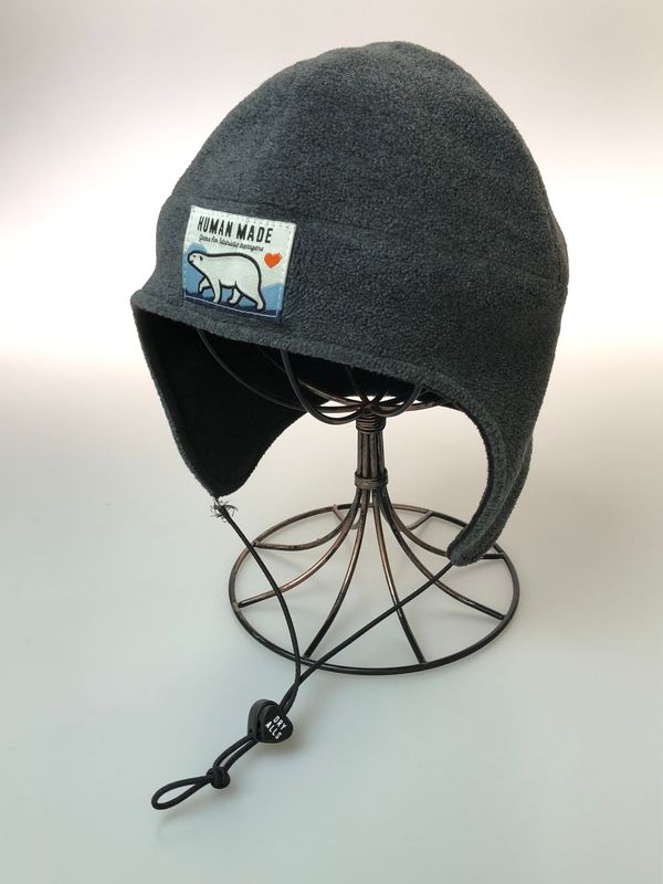 【中古品】 HUMAN MADE ヒューマンメード FLEECE EARFLAP HAT HM24GD028 フリース イヤーフラップ 付き ハット 帽子 耳当て 秋冬 【185-260519-em-07-min】