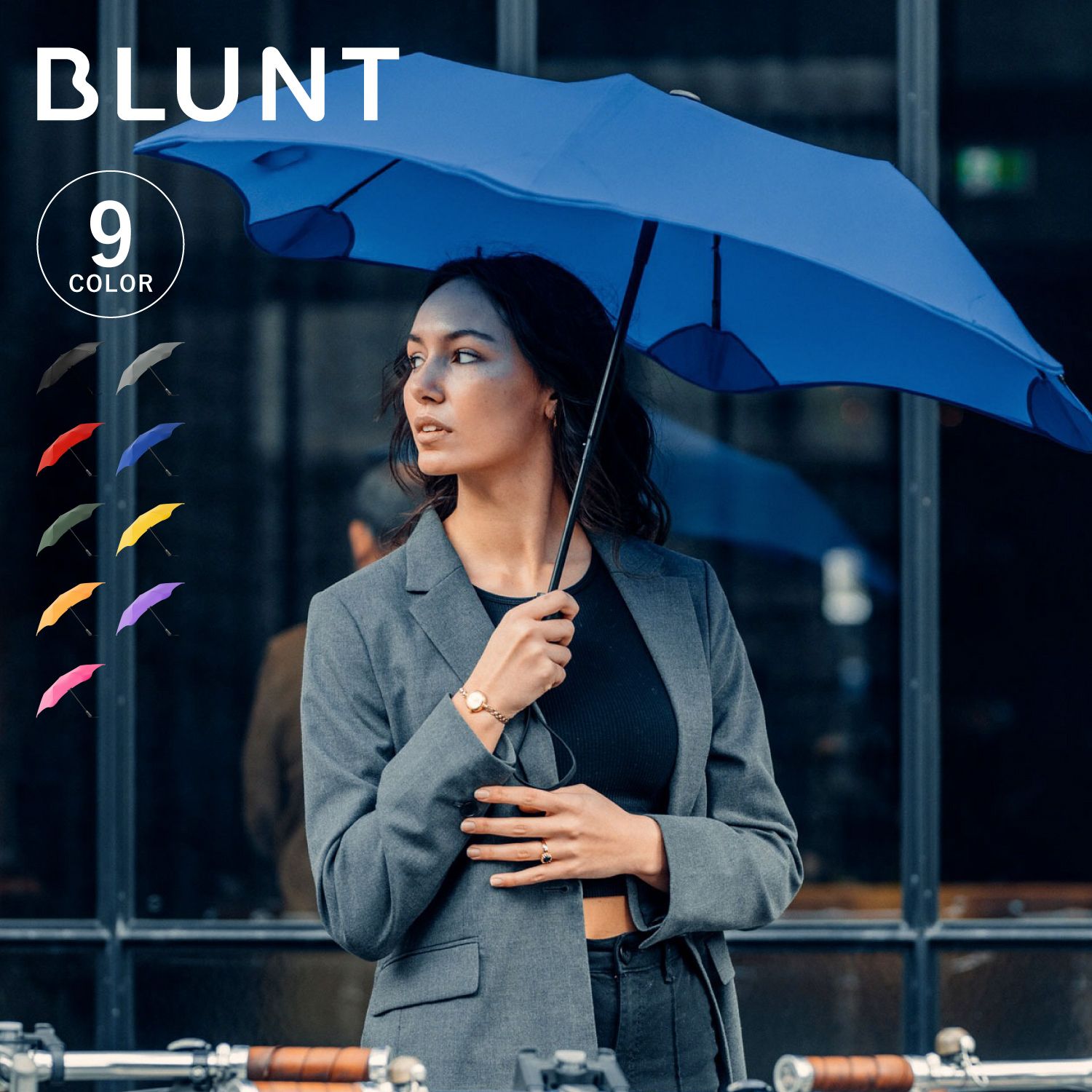 BLUNT ブラント 傘 折りたたみ傘 雨傘 雨具 メトロ メンズ レディース 55cm 耐風 METRO MET