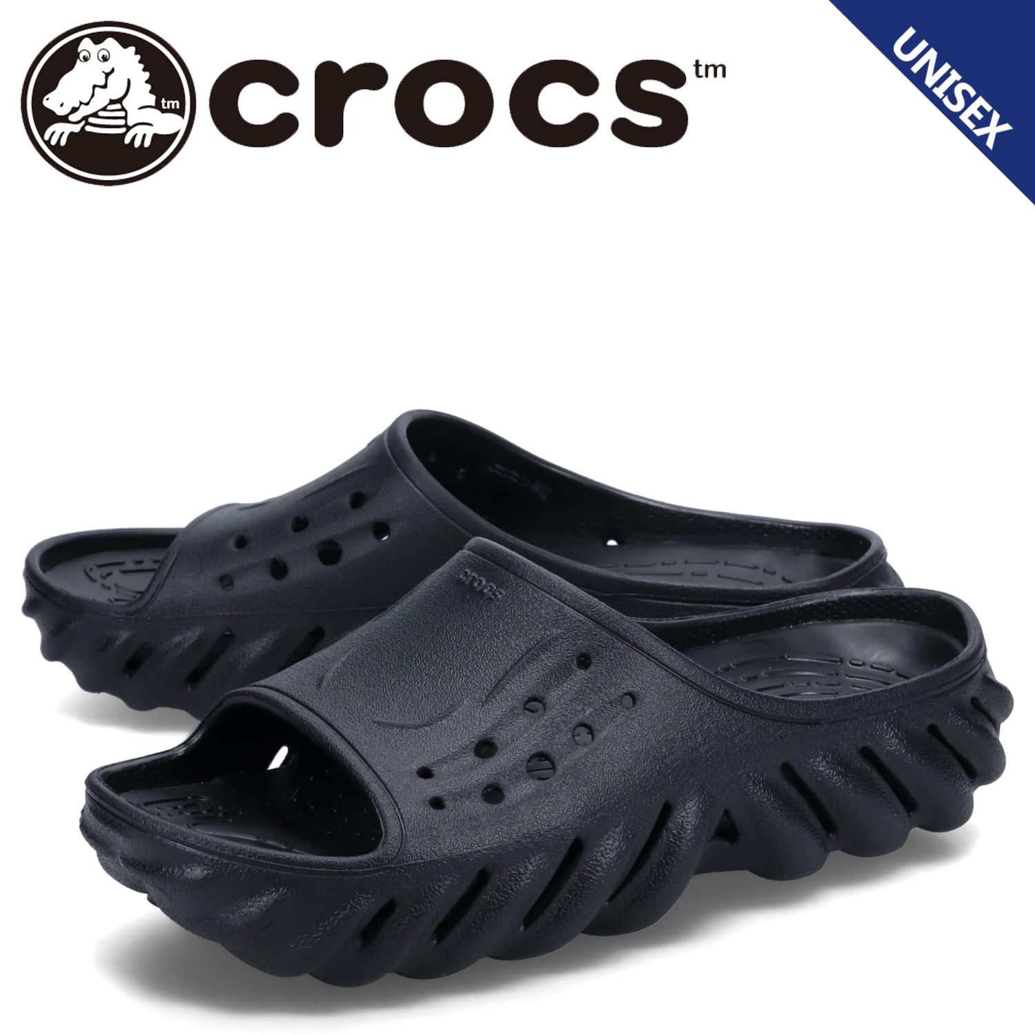 クロックス crocs サンダル エコー スライド メンズ レディース ECHO SLIDE 208170-001