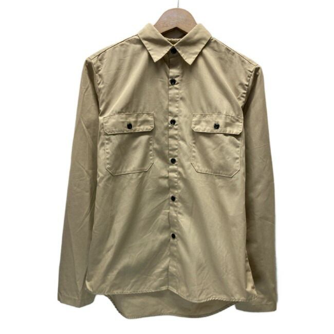 【中古】　N.HOOLYWOOD　プレーンシャツ　長袖　シャツ　トップス　レギュラーカラー　胸ポケット　バックプリント　ブランドロゴ　日本製　デザイナーズ　古着　/1555