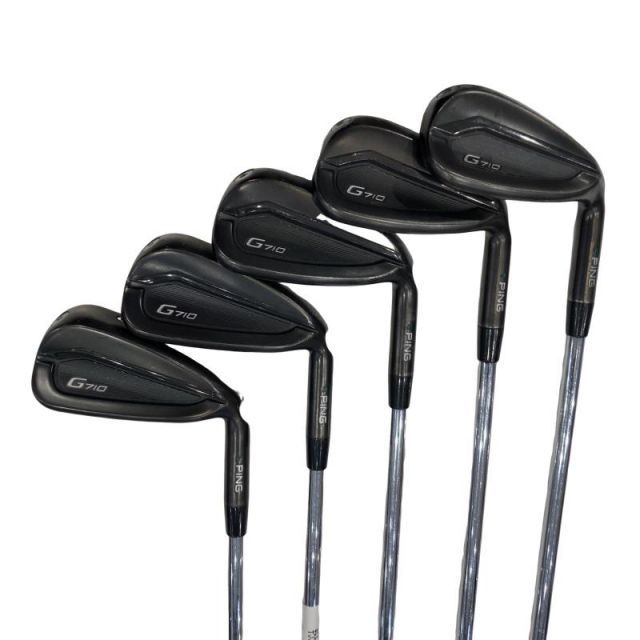 【中古】 ピン G710 5S(アーコス無し) アイアンセット IR PING AWT 2.0 LITE (フレックスS) メンズ 男性用 右利き 右用 Cランク ゴルフクラブ