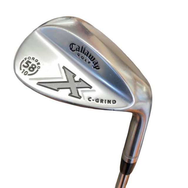 【中古】 キャロウェイ X FORGED ミルキークロム 58MD-10 C-GRIND ウェッジ WG Dynamic Gold (フレックスS) メンズ 男性用 右利き 右用 Cランク ゴルフクラブ