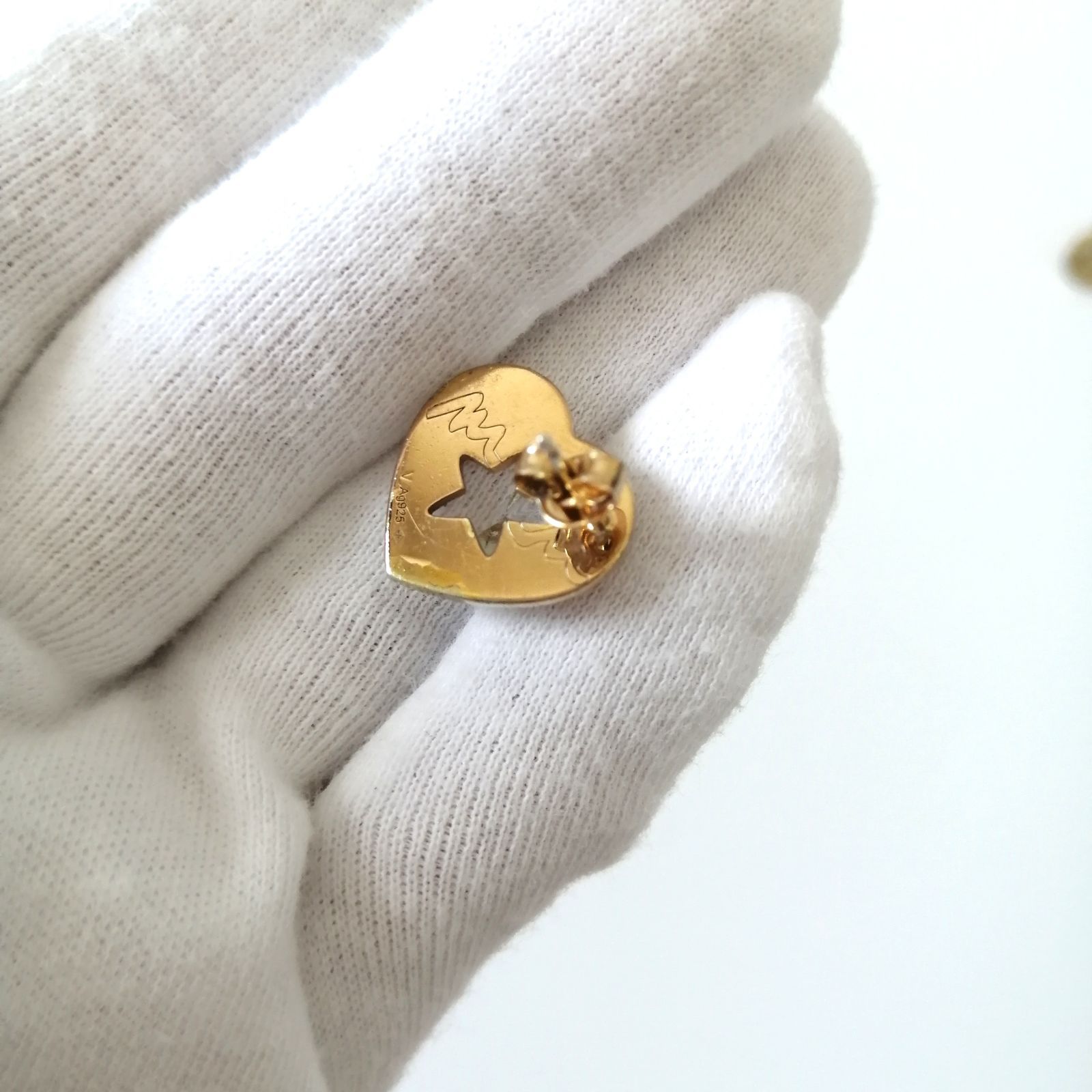 バカラBaccalat 指輪 9号 エトワールドモンクール　925 ゴールド バカラ Baccarat ピアス エトワール ドゥ モンクール ハート スター 星