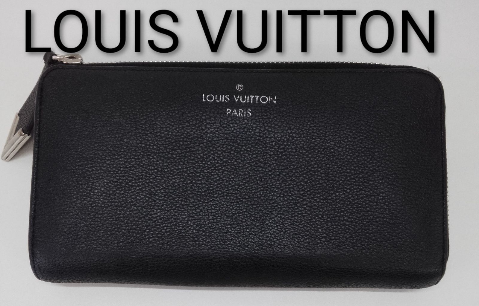 ルイヴィトン N60146 長財布 ノワール  LOUIS VUITTON ポルトフォイユ・コメット パルナセア AQX26 ルイヴィトン 極美品 パルオセア ポルトフォイユコメット L字