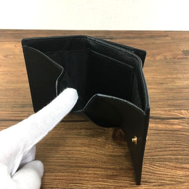 62 送料込み! 未使用品 GUCCI コンパクトウォレット 644407 ブラック GGマーモント 箱付き 62 送料込み! 未使用品 GUCCI コンパクトウォレット 644407 ブラック GGマーモント 箱付き