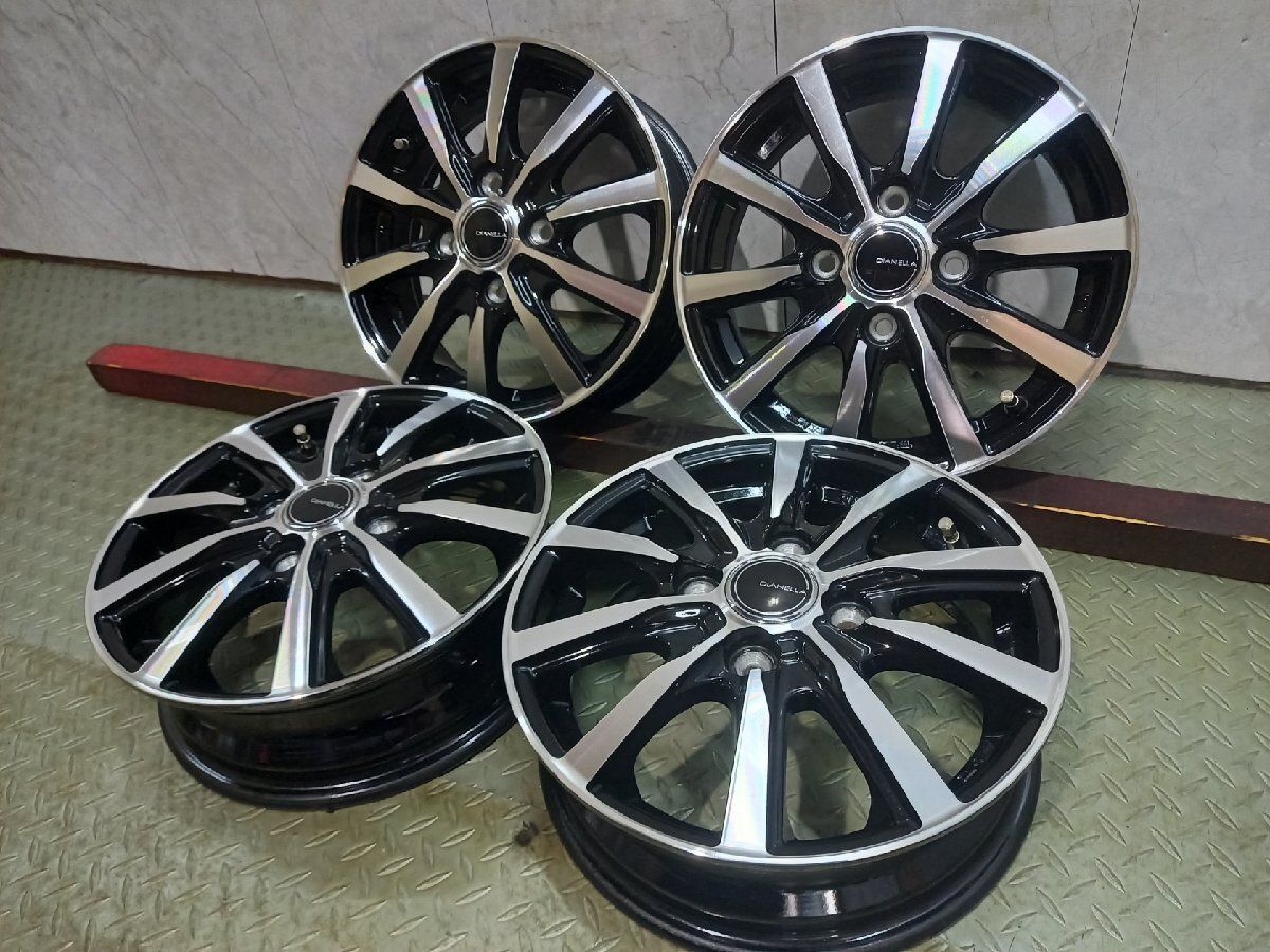 YFC DIANELLA ディアネラ 13インチ 4本 4J4HPCD100+42 ブラポリ エブリィワゴン ライフ ゼスト パレット セルボ ラパン等　(MHD618)