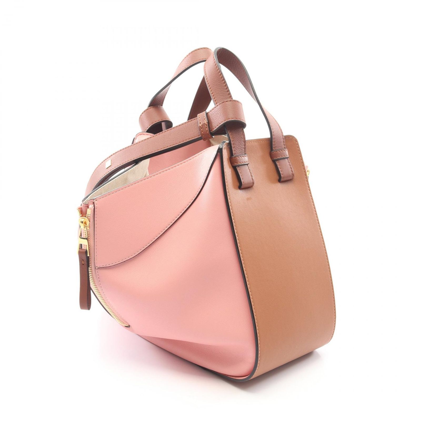 ロエベ LOEWE ハンドバッグ ハンモック スモール 2WAY ピンク/ブラウン 