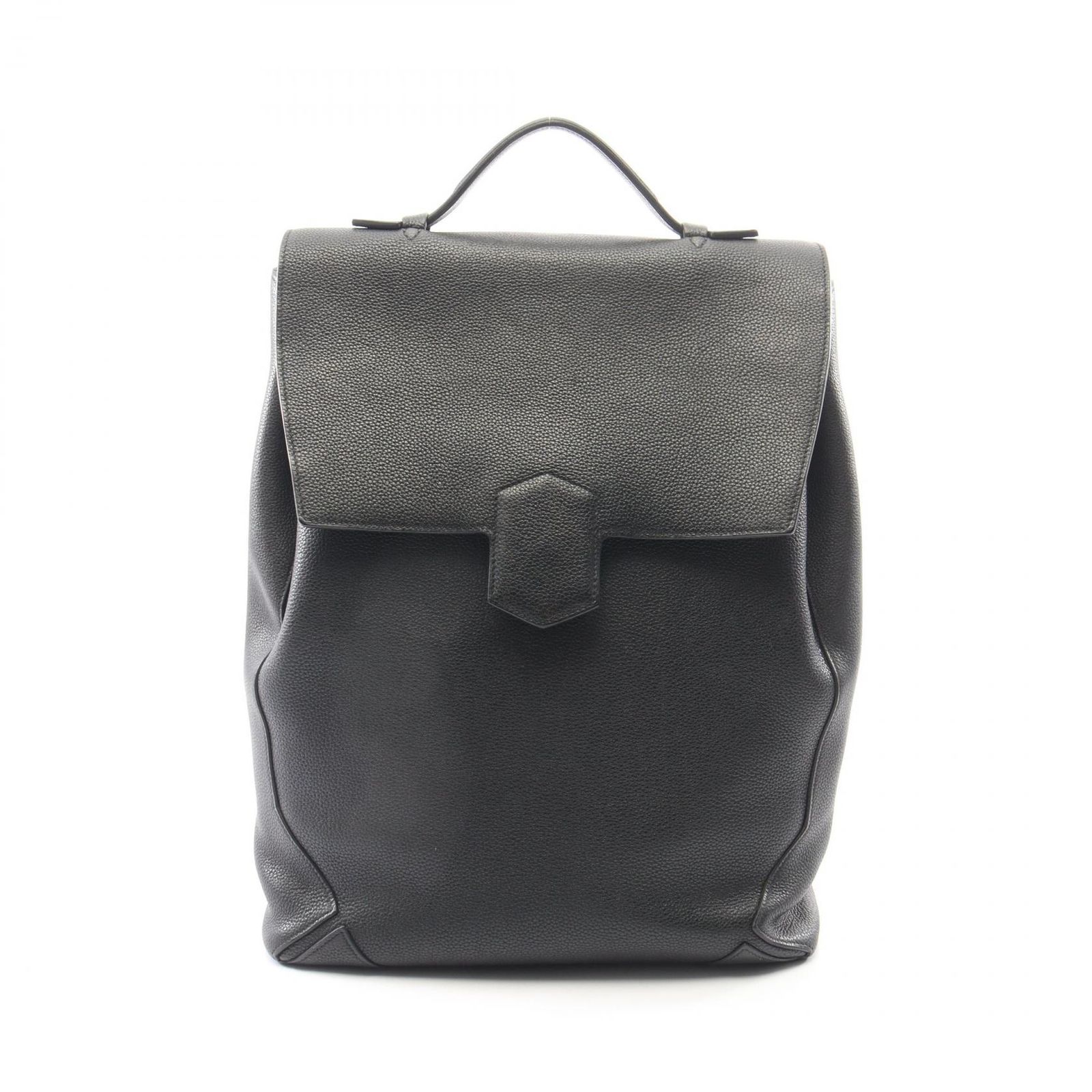 エルメス HERMES リュックサック バックパック フラッシュ ブラック レザー フラッシュ バックパック ブラック メンズ Used B