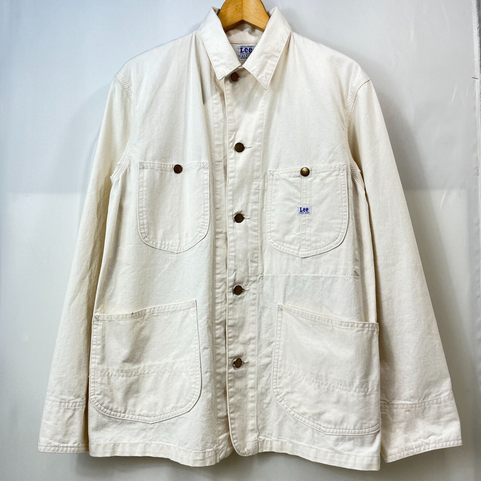Lee 44J リー 生成り カバーオール size 38 Cover All メンズ 古着