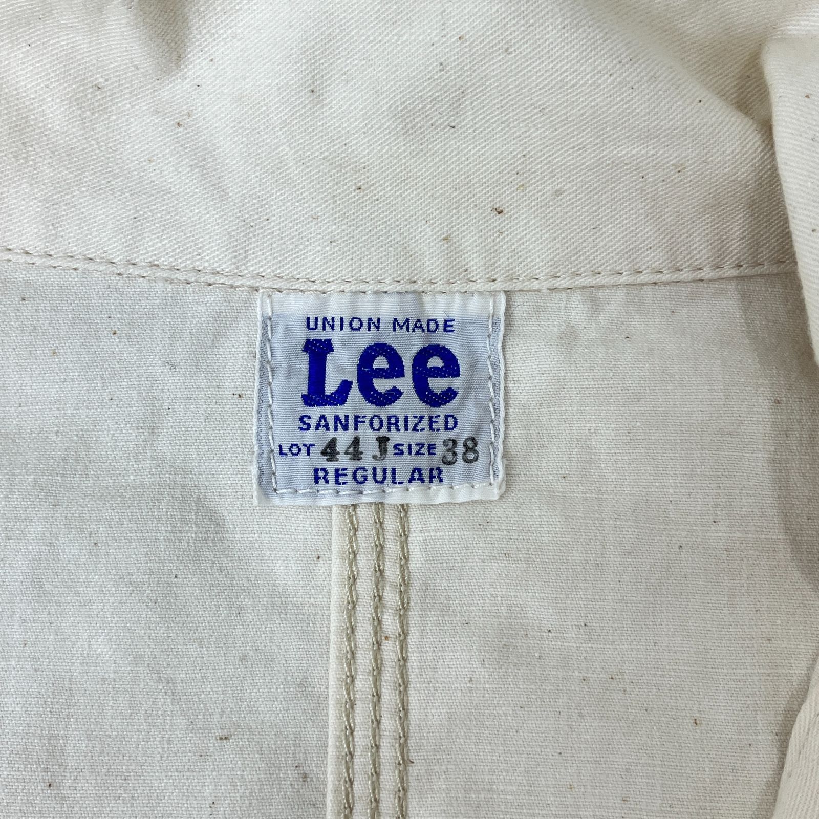 Lee 44J リー 生成り カバーオール size 38 Cover All メンズ 古着