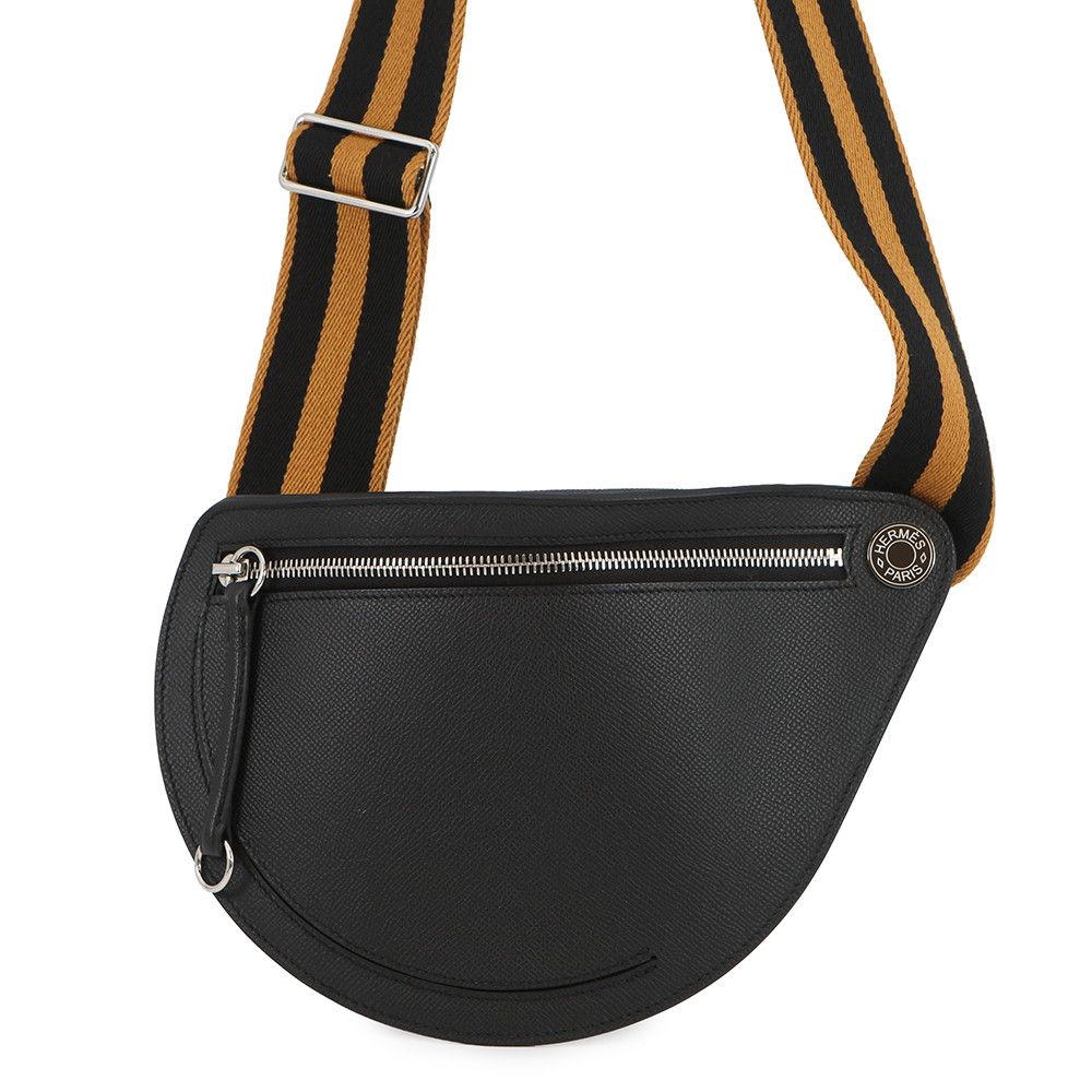 エルメス ショルダーバッグ プティットコース ブラック/シルバー金具 エプソン B刻印 HERMES 黒