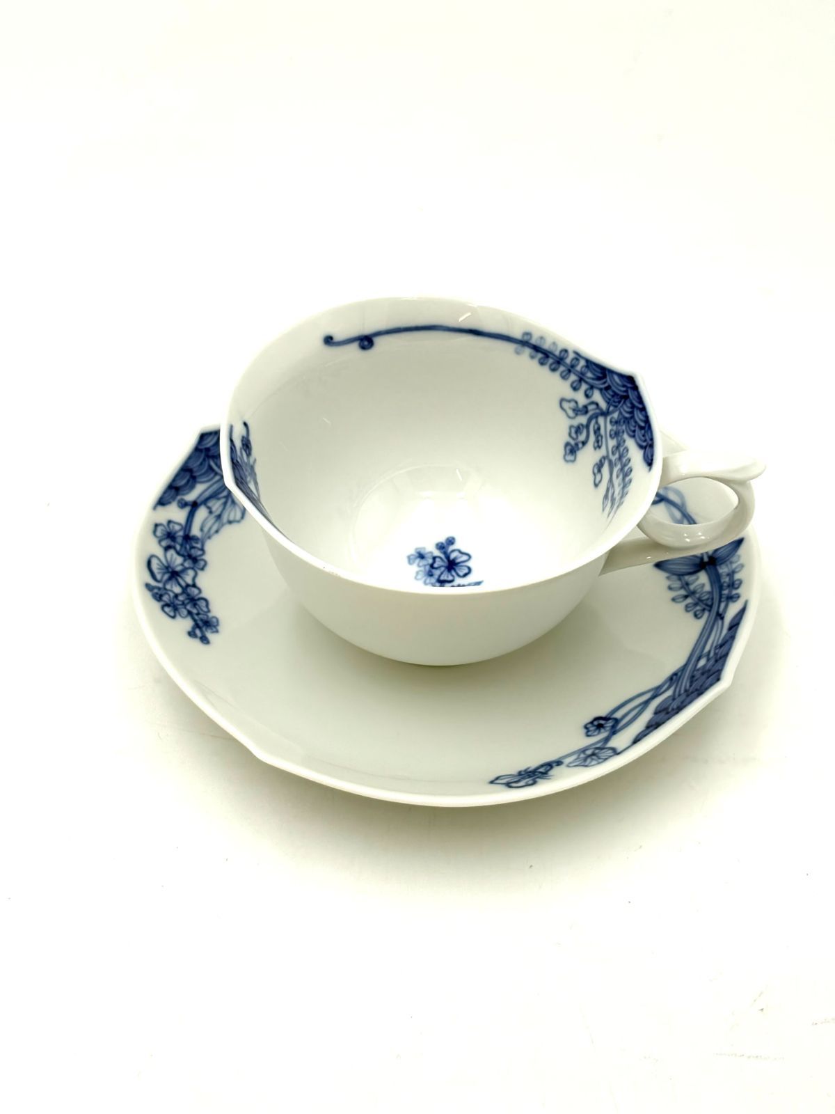 【未使用保管品】マイセン　Meissen　ブルー　オルテンシア　カップ＆ソーサー　1客 13,870円