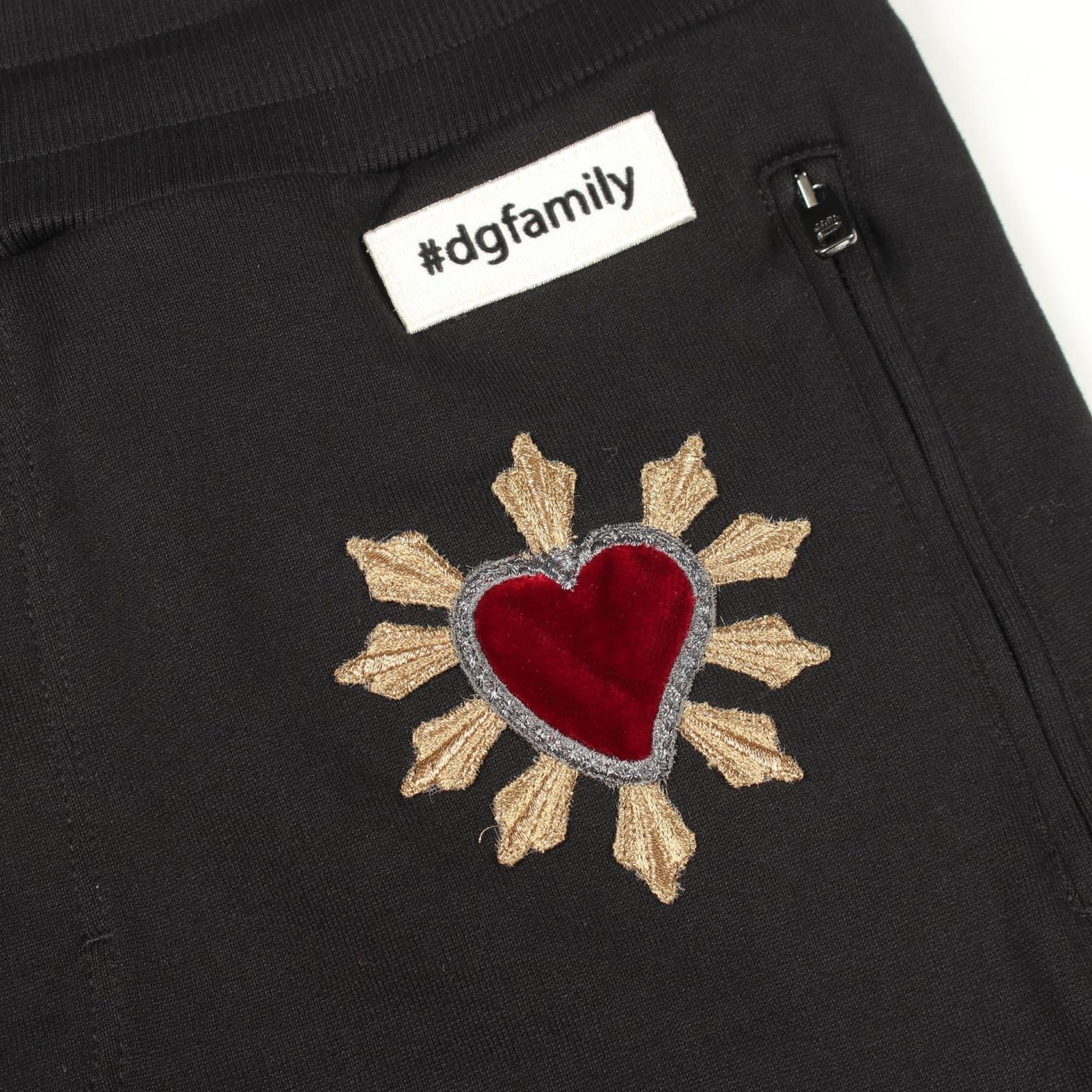 ドルチェアンドガッバーナ DOLCE & GABBANA パンツ ハートワッペン GY7PAZ コットン ボトムス ハートワッペンスウェットパンツ メンズ 未使用