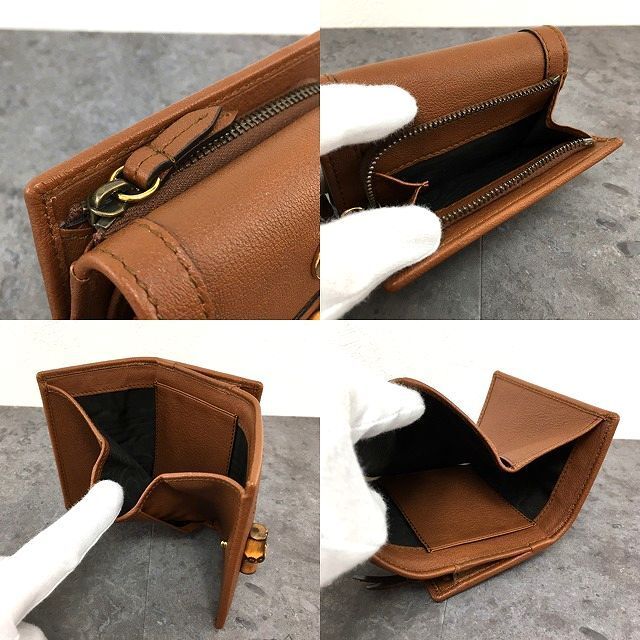 178 送料込み！ 未使用品 GUCCI コンパクトウォレット 658633 ダイアナ 箱付き