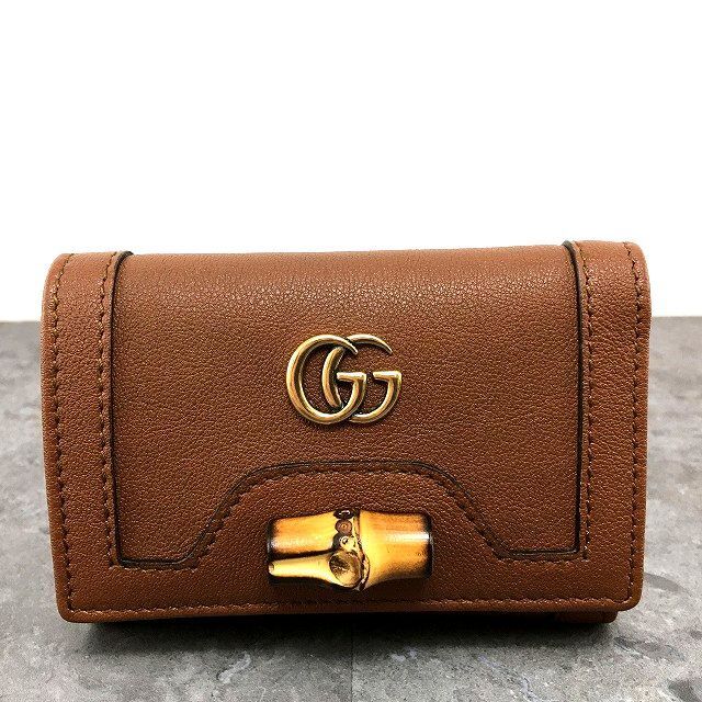 178 送料込み！ 未使用品 GUCCI コンパクトウォレット 658633 ダイアナ 箱付き