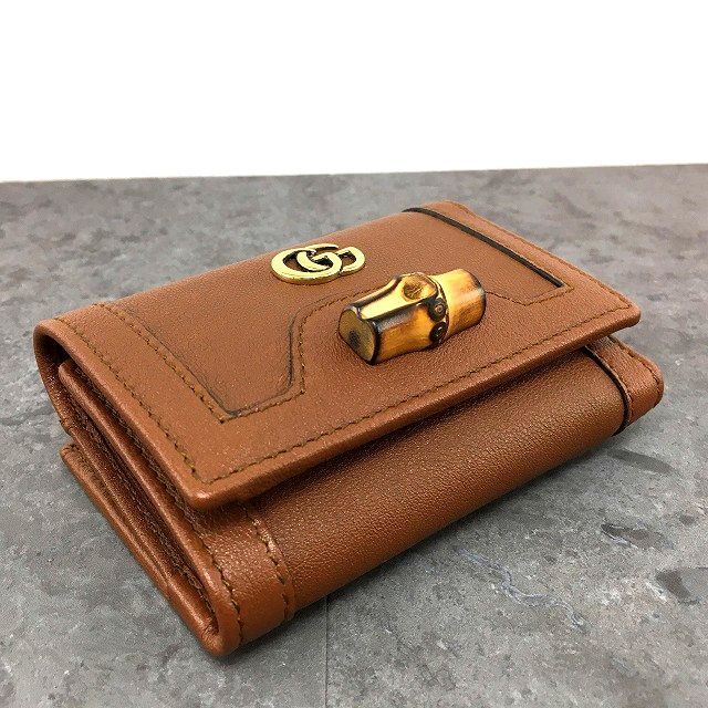178 送料込み！ 未使用品 GUCCI コンパクトウォレット 658633 ダイアナ 箱付き