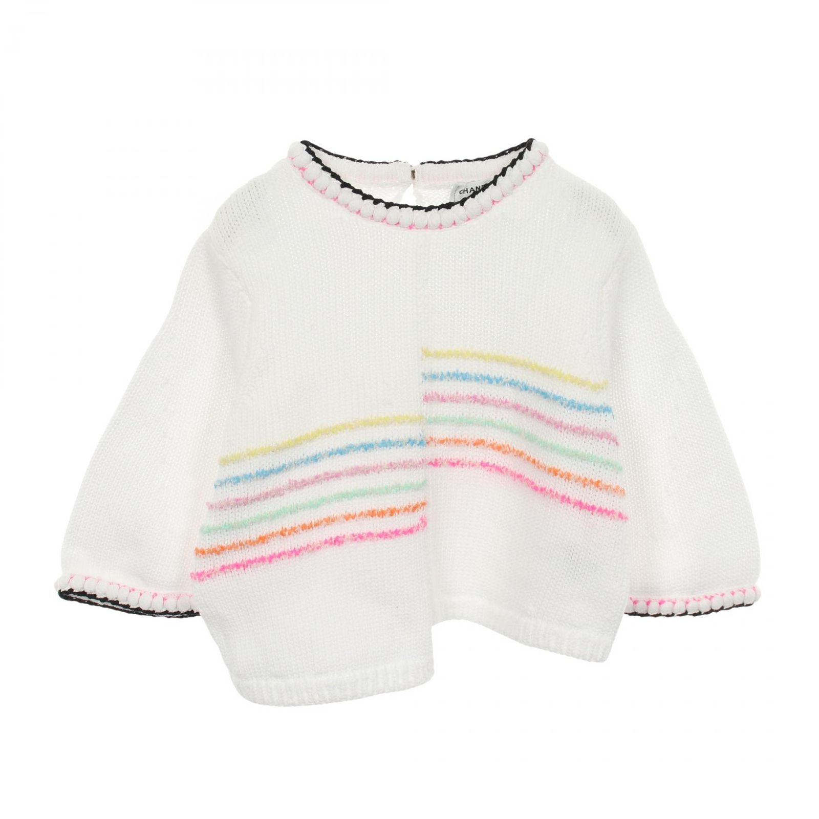 シャネル CHANEL ニット 24SS アシンメトリー プルオーバー P77146K11142 ホワイト コットン アシンメトリーニット 24SS レディース Used A