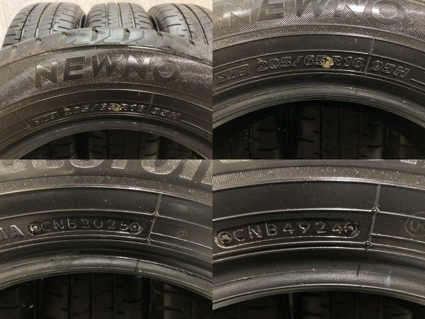 BS BRIDGESTONE NEWNO 205/65R16 16インチ 夏タイヤ 4本 24～25年製