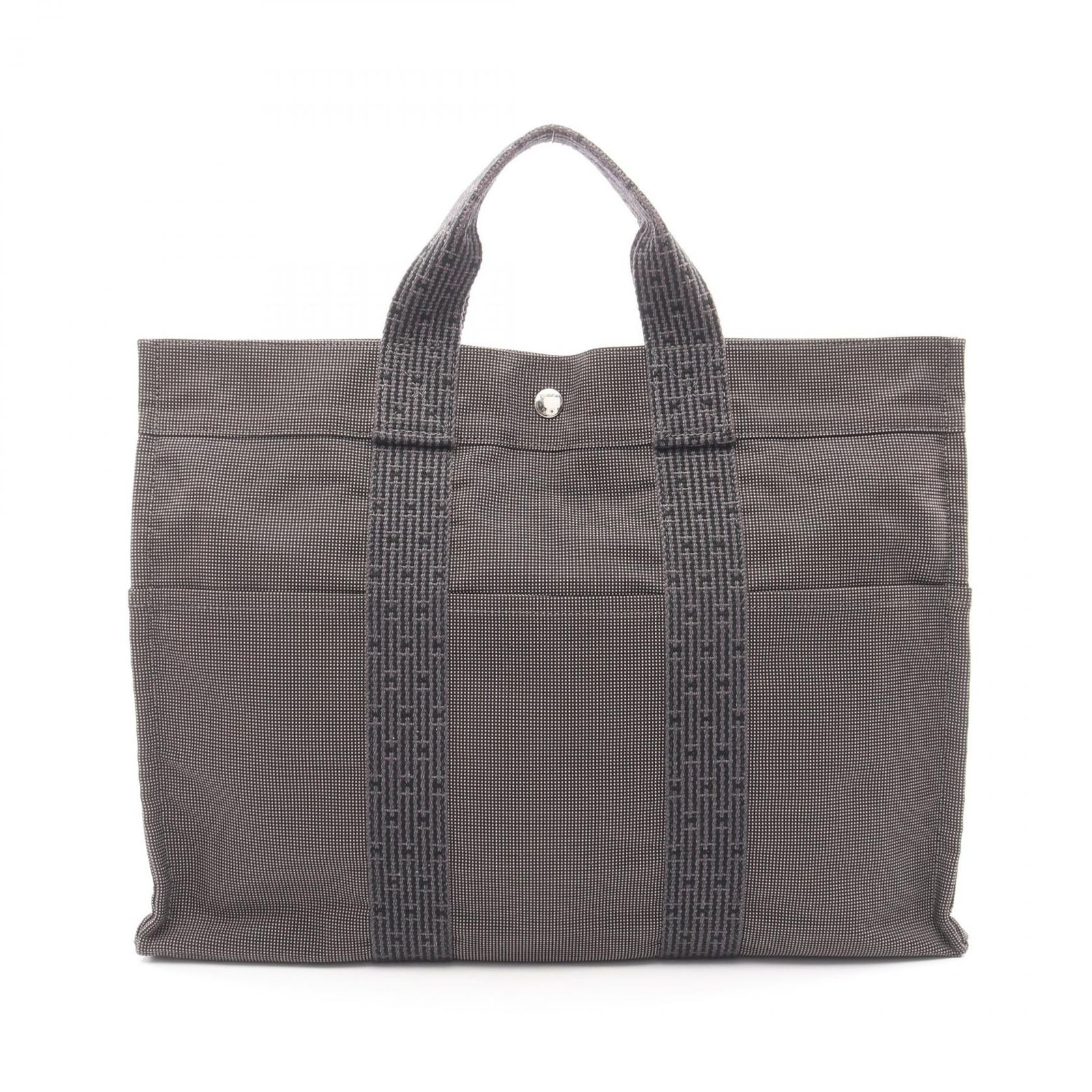 トートバッグエルメス HERMES トートバッグ エールラインMM グレー 